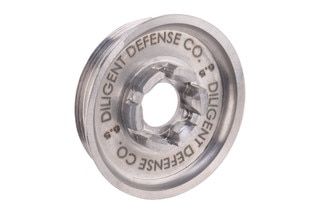 Diligent Defense 6.5mm suppressor endcap, titanium.